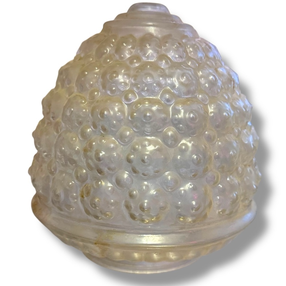 VTG Acorn Clear Bubble Glass Beehive Light Fixture Shade Globe 3 1/4" Lamp